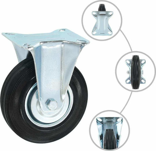 vidaXL 143447 Roți Din Cauciuc 4 Bucăți 125mm