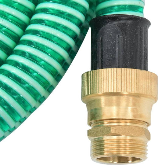 vidaXL 151053 Tubing Suction Green with Brass Connectors 25m 25mm