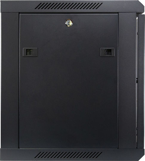 Inter-Tech Επιτοίχια καμπίνα 9U 600x450x500mm Μαύρο