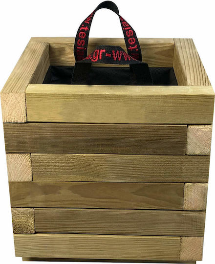 Tesias Planter Box Wooden Brown 30x30x32cm.
