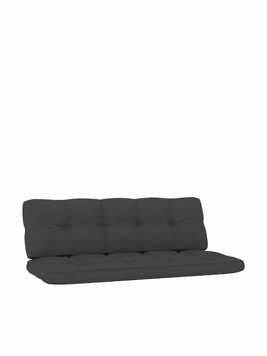 vidaXL Garden & Outdoor Furniture Sets Living Room Set for Small Balcony 2 Pieces Anthracite with Pillows