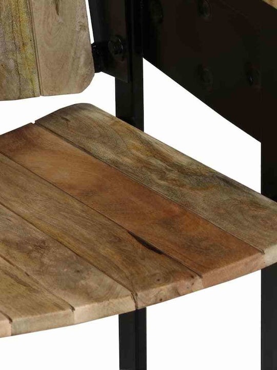Outdoor Chair Wooden Black 102x55x83cm
