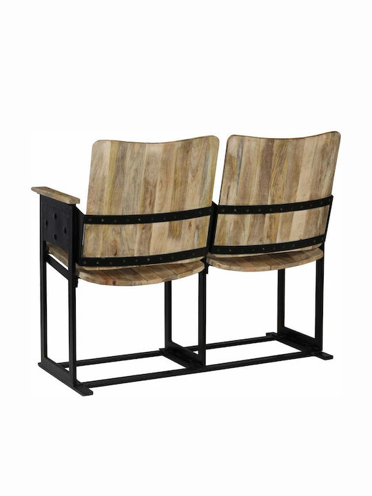 Outdoor Chair Wooden Black 102x55x83cm