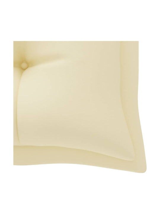 vidaXL Garden Swing Cushion with Backrest White 180x50cm
