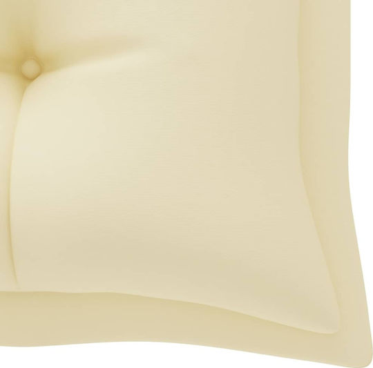 vidaXL Garden Swing Cushion with Backrest White 180x50cm