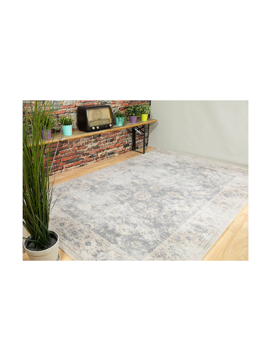 Ezzo 7383ACD Modern Bedroom Rug Set Venice Gray 3 Pieces