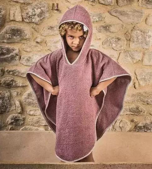 Baby Bites Kids Beach Poncho Sharks Pink 120 x 71cm