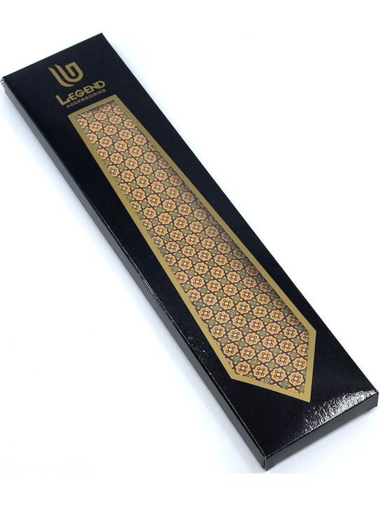 Legend Accessories L-051-91 Silk Men's Tie Printed Yellow