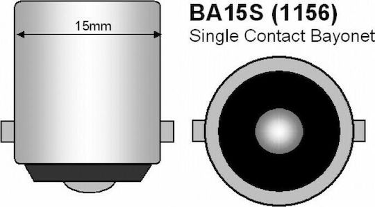 Lamps Car & Motorcycle P21W-BA15S-1156 Canbus LED 4000K Natural White 12V 7W 1pcs