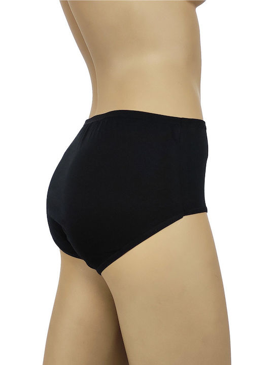 Βαμβακερά High Waist Women's Slip MultiPack Black
