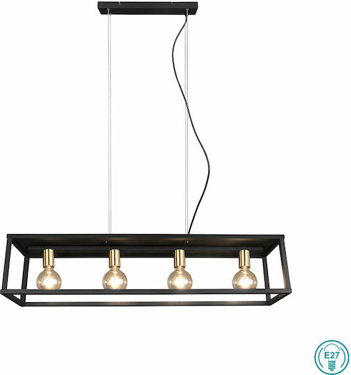 Trio Lighting Vito Pendant Light Black 100x150x100cm Trio Lighting Vito Pendant Light Black 100x150x100cm