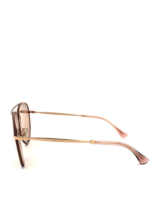 Jimmy Choo Γυναικεία Γυαλιά Ηλίου με Ροζ Χρυσό Μεταλλικό Σκελετό TRINY/S DDB/2S