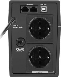 Armac H/850F/LED UPS Line-Interactive 850VA με 2 Schuko Πρίζες