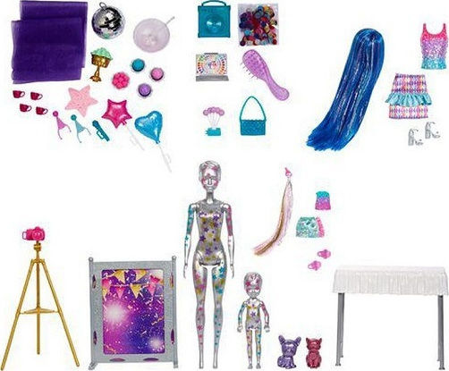 Barbie Holiday Set Doll Set Color Reveal for 3+ years+ Years 32cm