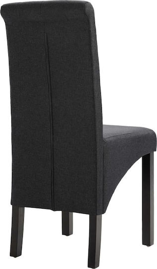Scaune Sala de mese Gri închis 6buc 42x57x95buc