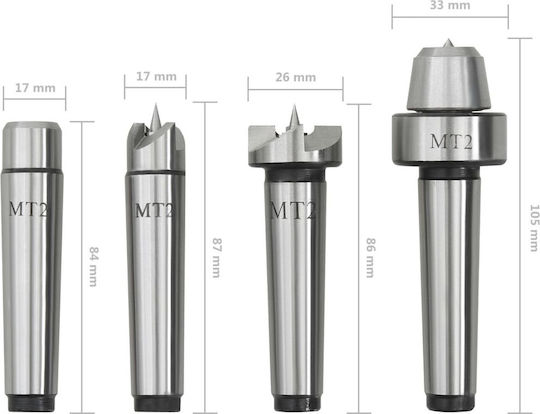 vidaXL Cutting Tool Set Tools for Wood with Bearing 4pcs