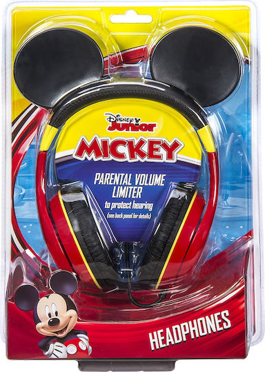 eKids Mickey Mouse Cu fir Pentru copii On Ear Căști Roșii