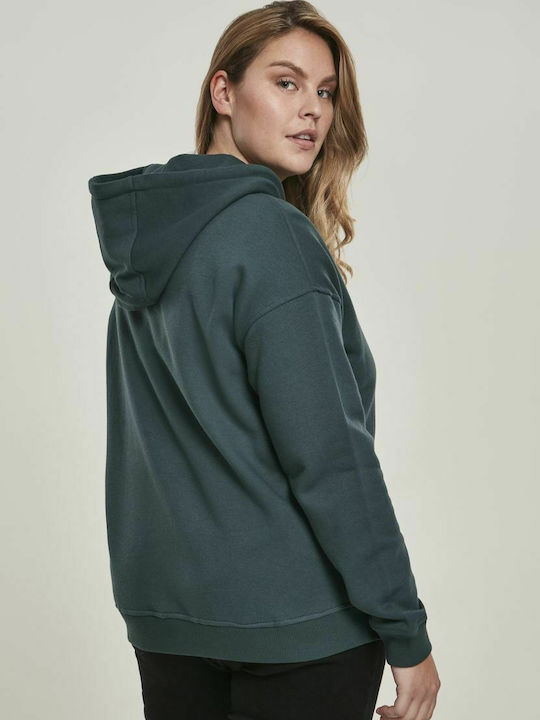 Urban Classics TB1524 Women's Hooded Sweatshirt Bottlegreen