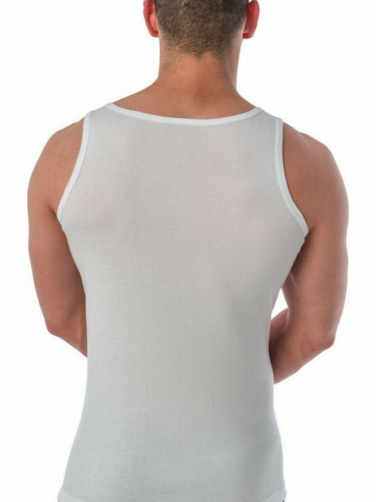 Lord 115 Men's Sleeveless Undershirt White