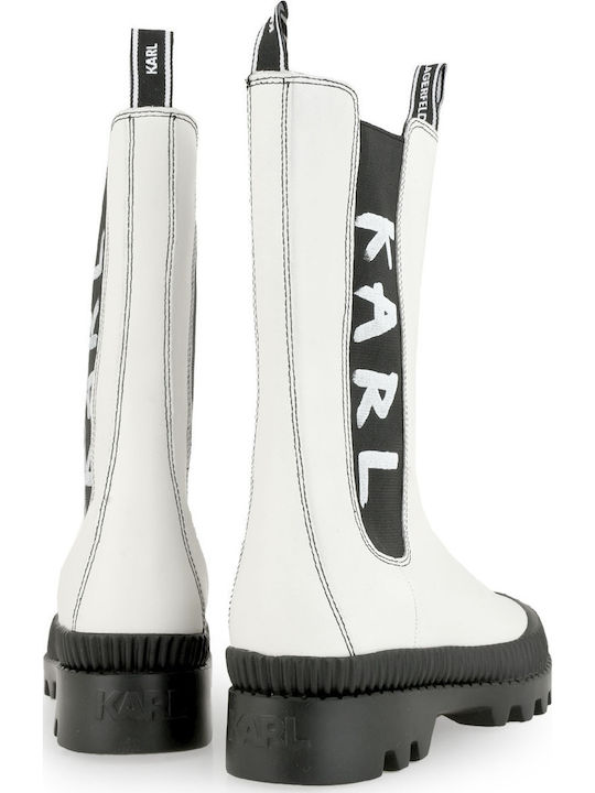 Кожени Дамски ботуши Off White