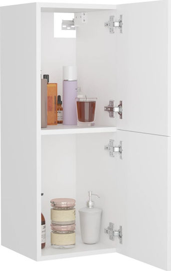 vidaXL Cabinet de baie L30xA30xÎ80cm Alb