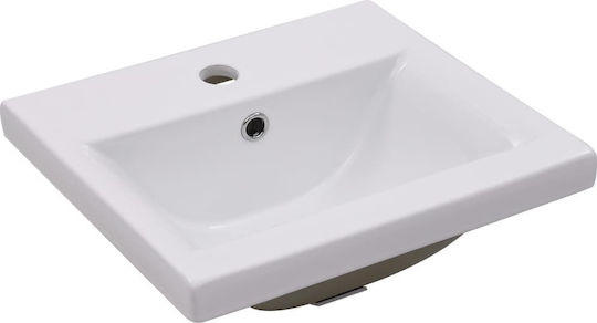 vidaXL Шкаф със Мивка Д41xШ38.5xВ45см Бял