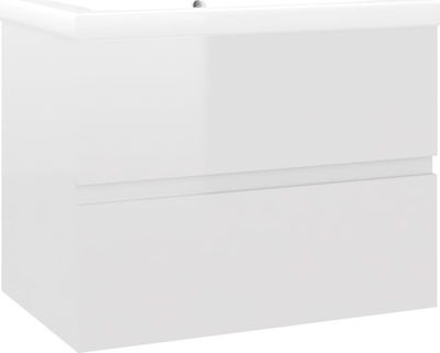 vidaXL Bench with sink L60xW38.5xH45cm White