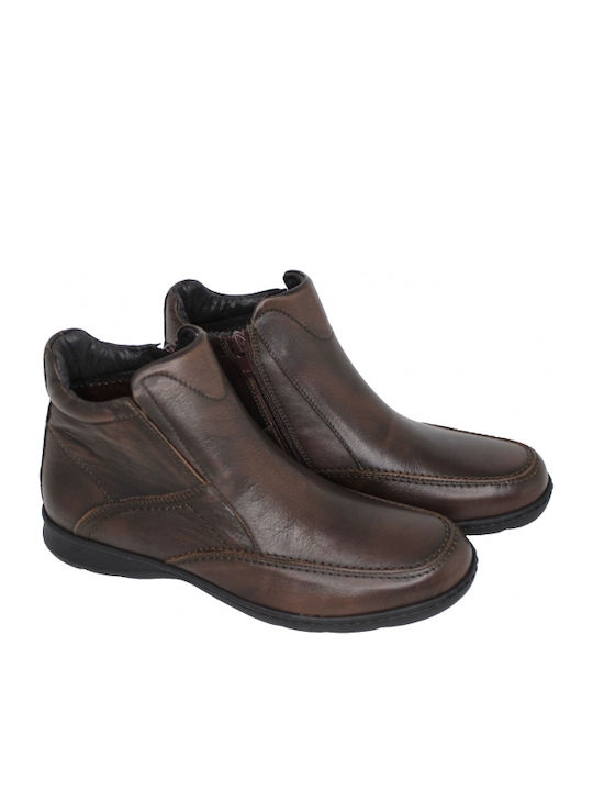 Leather Brown Men's Boots Anatomical