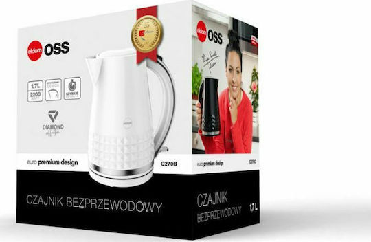 Eldom Βραστήρας 1.7lt 2150W Λευκός