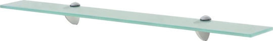 vidaXL An der Wand montiert Badezimmerregal Glas mit 2 Regalböden 70x20x70cm Transparent