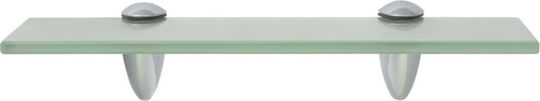 vidaXL An der Wand montiert Badezimmerregal Glas mit 2 Regalböden 30x10x0.8cm Transparent