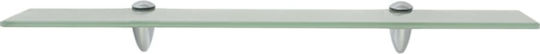 vidaXL An der Wand montiert Badezimmerregal Glas 60x10x0.8cm Transparent
