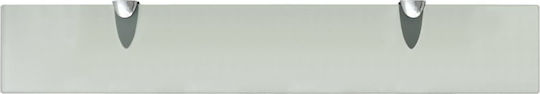 vidaXL An der Wand montiert Badezimmerregal Glas 60x10x0.8cm Transparent