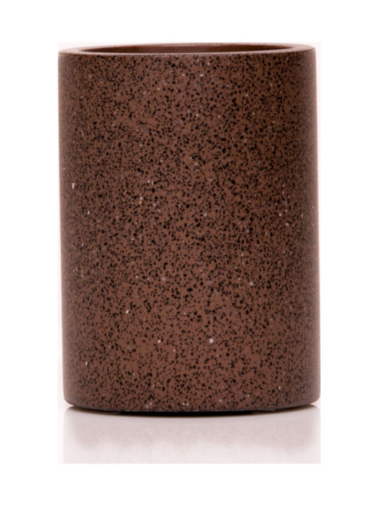Dimitracas Lucia Ceramic Cup Holder Countertop Brown