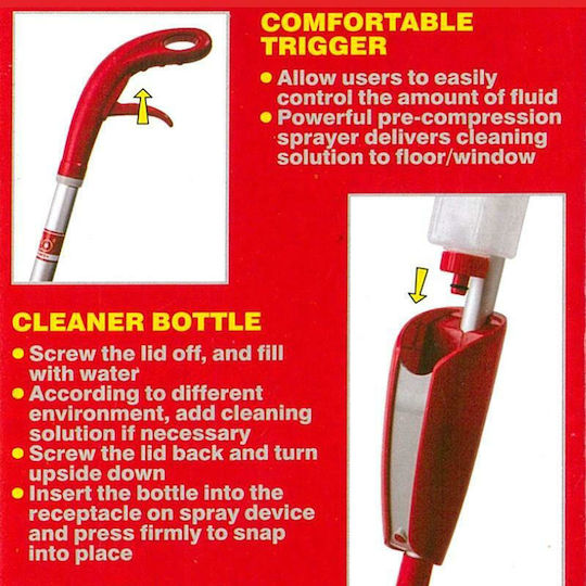 Liao Spray Mop 2 in 1 Mop-Parquet Mop with Spray