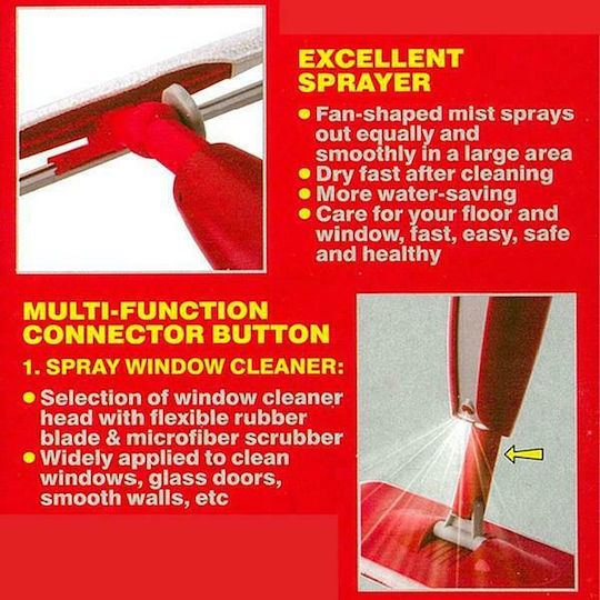 Liao Spray Mop 2 in 1 Mop-Parquet Mop with Spray