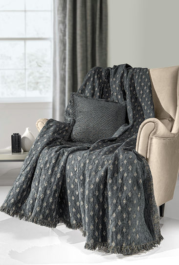 Guy Laroche Триместен диван Throw 2 Страни Intima 180x300см. Титан