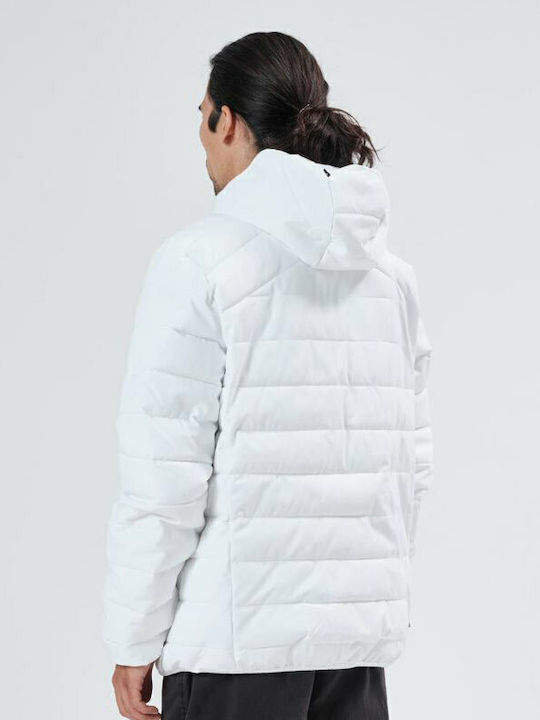 Зимно Мъжко Яке Puffer Водоустойчиво и Ветроустойчиво Бяло