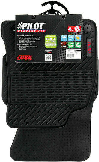 Lampa Set of Front and Rear Mats 4pcs for Audi A4 / A5 Black