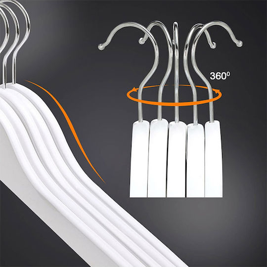 Songmics Clothes Hanger White CRW03W10 10pcs