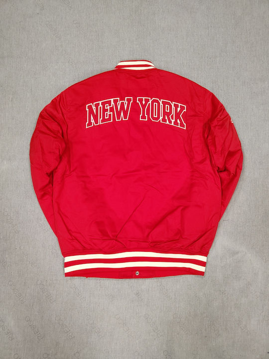 Varsity Bomber Jacket College Jacket Red