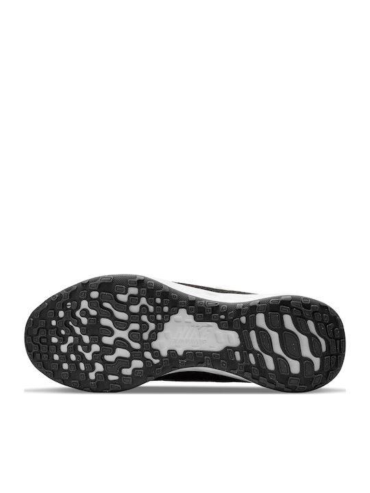 Revolution Revolution 6 Kids Sports Shoes Running with Laces Black / White / Dk Smoke Grey