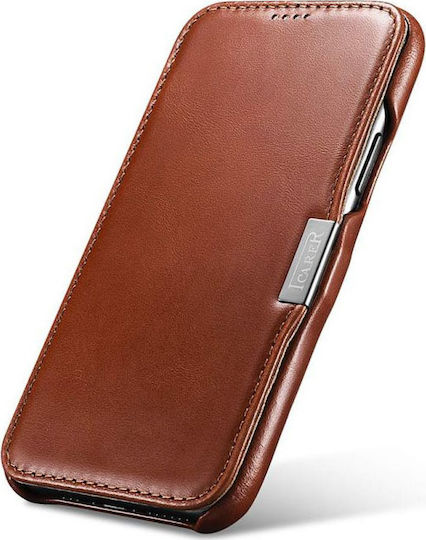 iCarer Vintage Side-Open Book Leather Brown (iPhone 11 Pro Max)