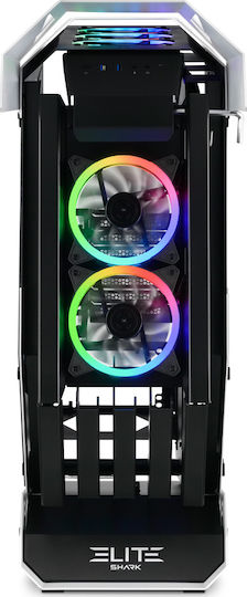 Sharkoon Elite Shark CA700 Gaming Midi Tower Κουτί Υπολογιστή με Πλαϊνό Παράθυρο Μαύρο