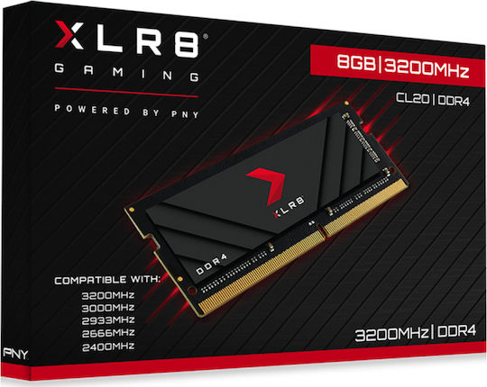 PNY XLR8 8GB DDR4 RAM with 3200 Speed for Laptop