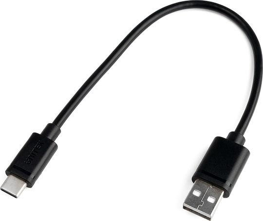 Unitek Y-C480 USB 2.0 Cable USB-C male - USB-A 27W Μαύρο 0.25m Y-C480BK