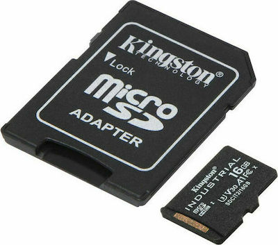 Kingston Industrial microSDHC 16GB Class 10 U3 V30 A1 UHS-I with Adapter