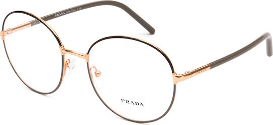 Prada Weiblich Metallisch Brillenrahmen Gray PR55WV 02H1O1