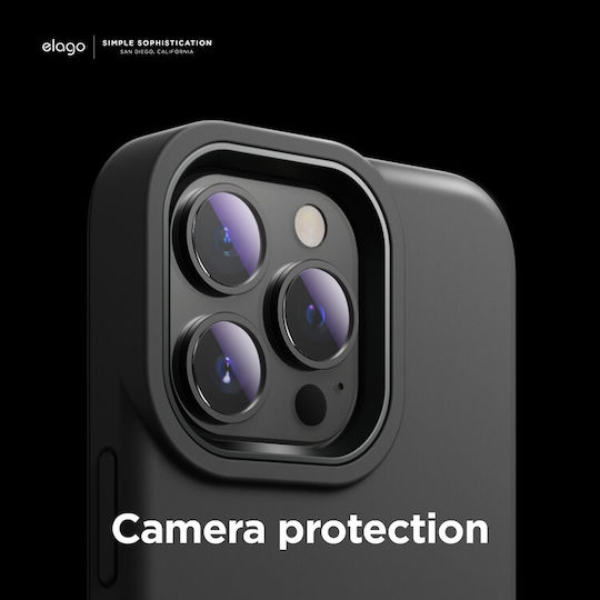 Elago Glide Back Cover Σιλικόνης 1.3mm Dark Gray/Black (iPhone 13 Pro)