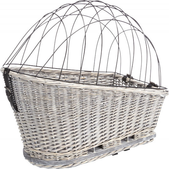 Trixie Waterproof Dog/Cat Carrying Gray Basket for 8kg Pets L35xW55xH49cm